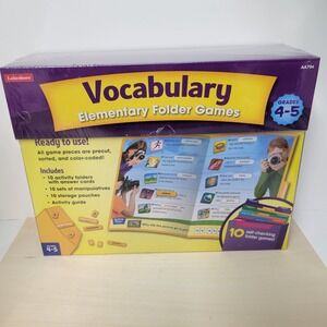 Lakeshore Vocabulary Elementary Folder Games Grades 4-5 New Sealed